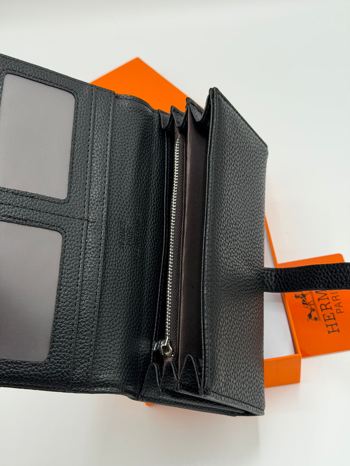 Hermes Premium Quality Genuine Leather Wallet