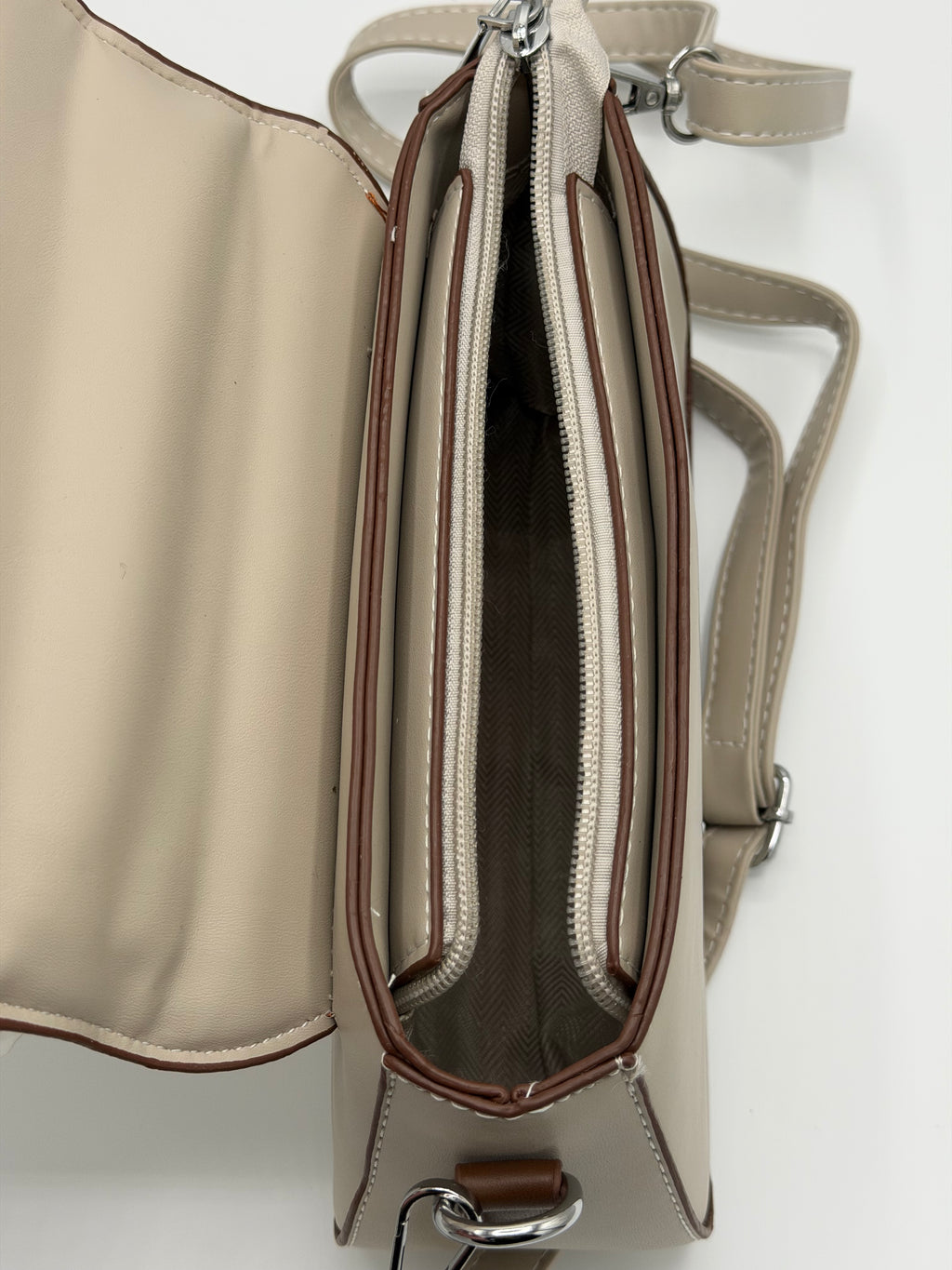 Shining leather crossbody