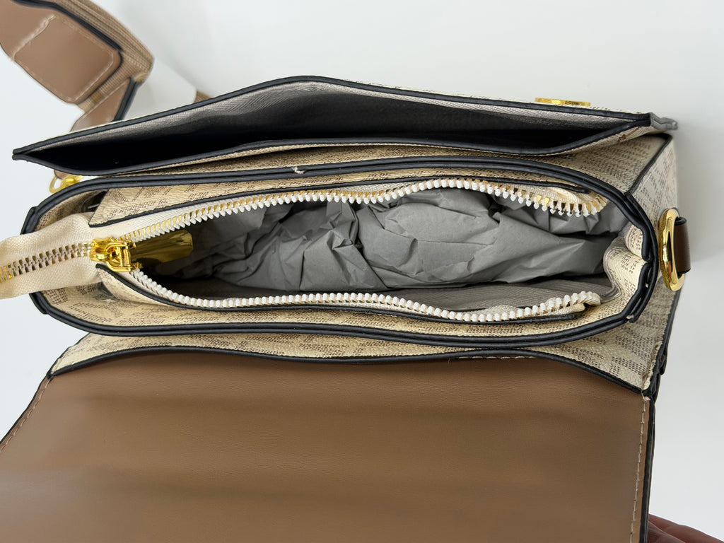 Printed trendy cross body purse