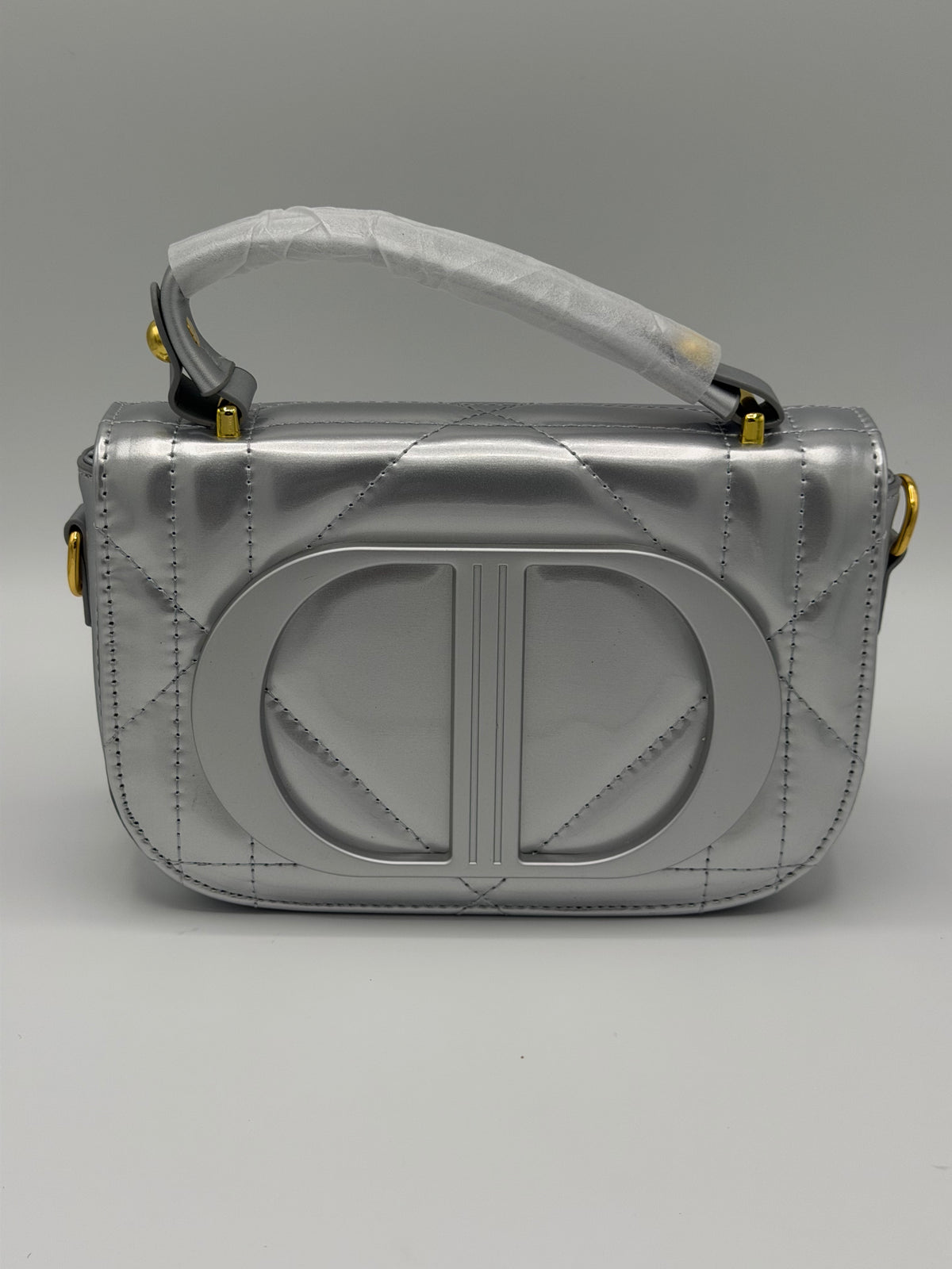 Luxury Patent Leather Top Handle Crossbody Bag