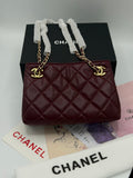Chanel Quilted Shoulder Bag with Golden Chain