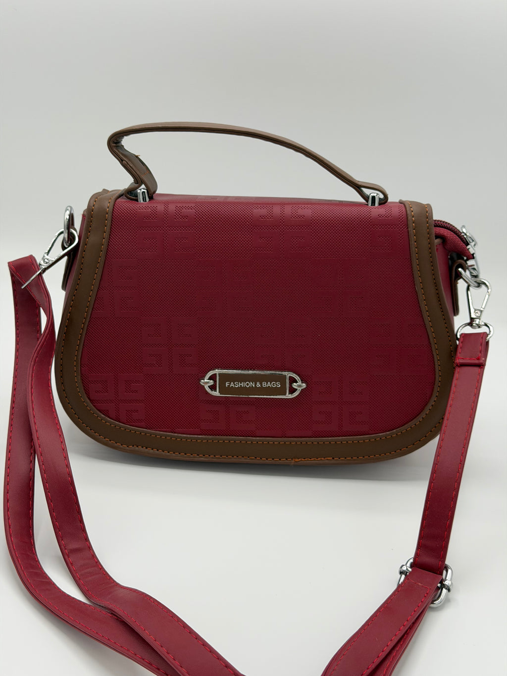 Shining leather crossbody