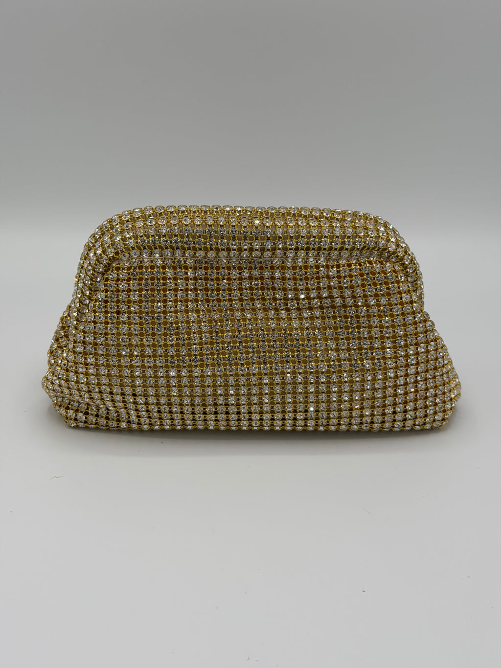 Luxury Crystal Rhinestone Clutch Bag with long Chain