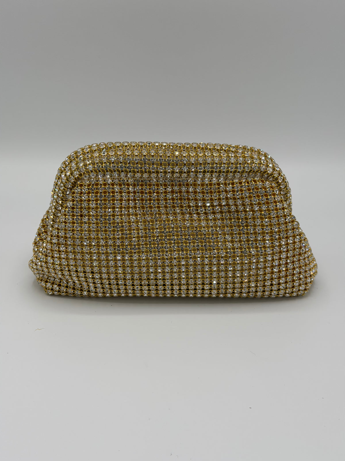 Luxury Crystal Rhinestone Clutch Bag with long Chain