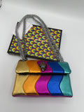 Trendy rainbow crossbody